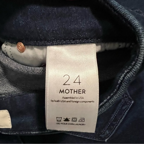 Mother high waisted Looker ankle 24 dark wash new with tags - Picture 8 of 14